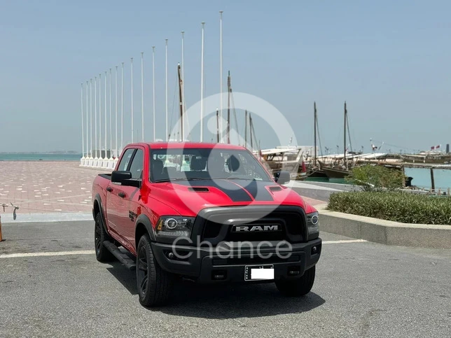 دودج رام بيك اب أحمر 2023